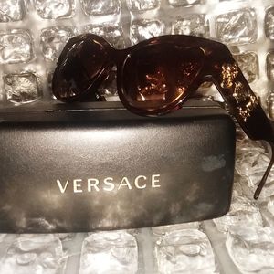 Versace VE4322 Havana Brown Women's Sunglasses